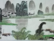 中国画技法之漓江山水的画法-下篇