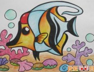 唯美好看的小鱼水彩画手绘画法教学