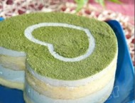 彩铅画基础教程之写实绿茶蛋糕