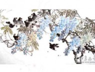 可爱的植物,紫藤的中国画画法