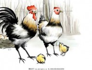 国画技法鸡的几种画法,你会几种?