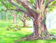 如何用水彩画一棵树的画法详解