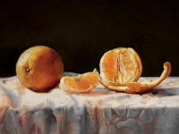油画技法之橘子的画法教程
